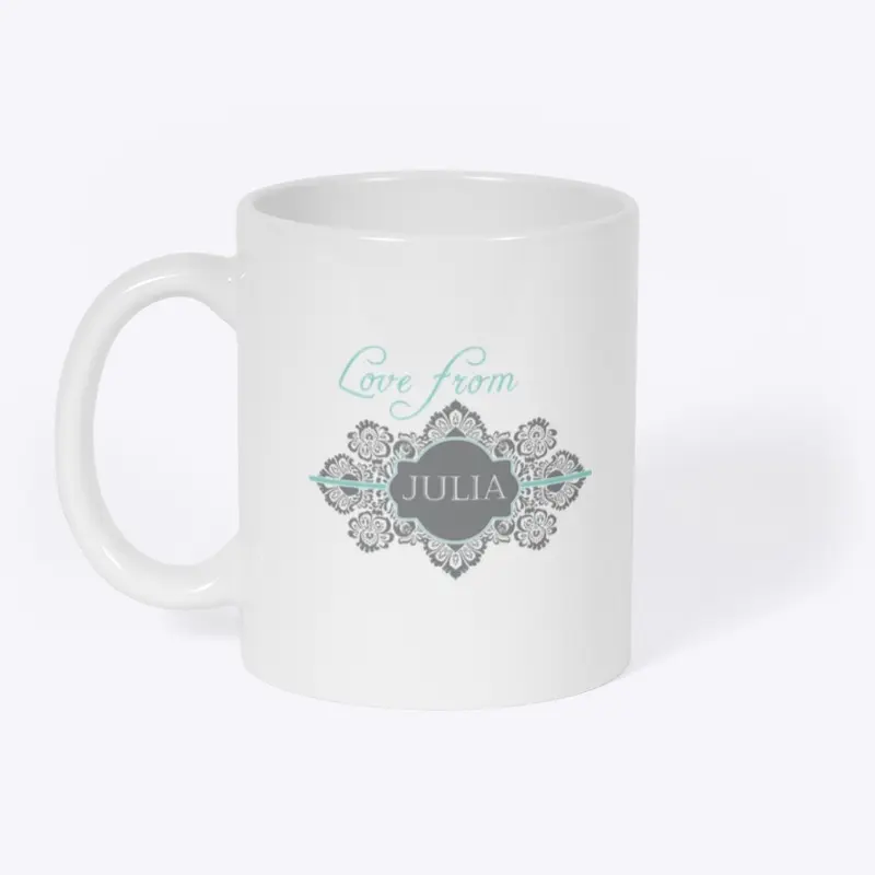 Love from Julia/Live Sweetly Mug